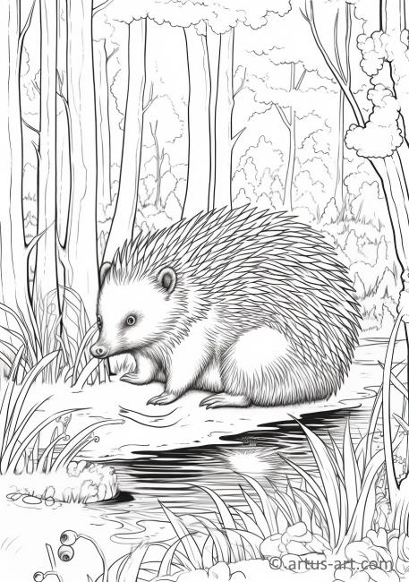 Echidna Kleurplaat